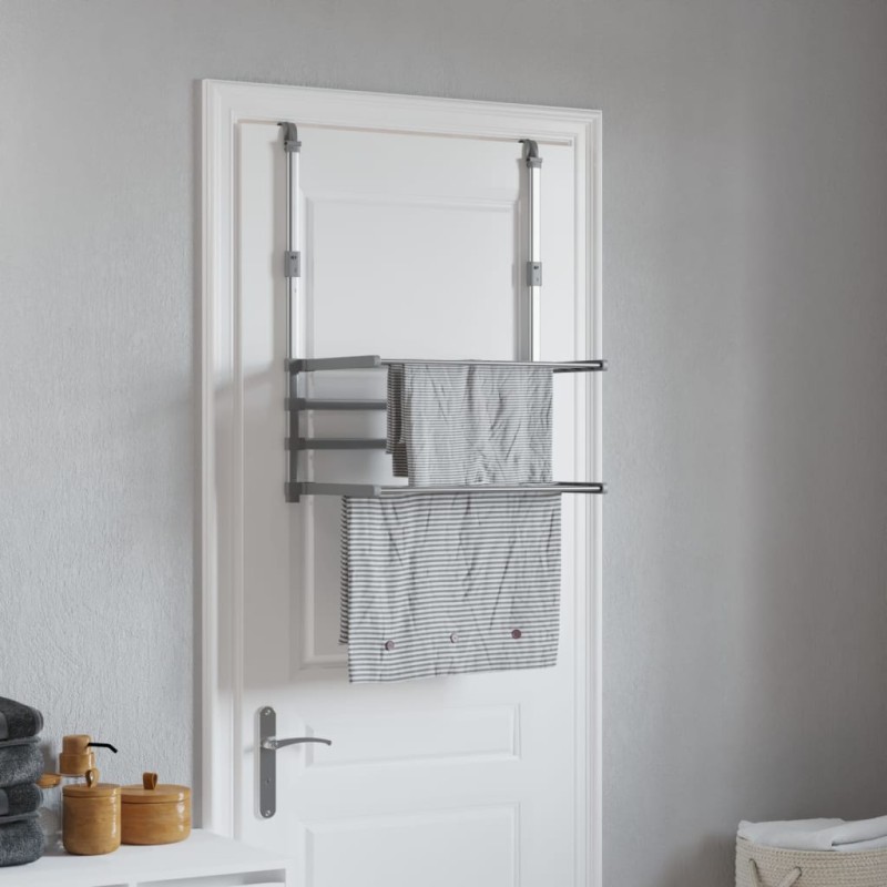vidaXL Wäschetrockner für Balkon 54x25x42 cm Aluminium vidaXL Wäschetrockner für Balkon 54x25x42 cm Aluminium