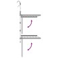 vidaXL Wäschetrockner für Balkon 54x25x42 cm Aluminium vidaXL Wäschetrockner für Balkon 54x25x42 cm Aluminium