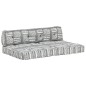 vidaXL Palettensofa-Auflage Grau Stoff Patchwork vidaXL Palettensofa-Auflage Grau Stoff Patchwork
