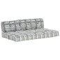 vidaXL Palettensofa-Auflage Grau Stoff Patchwork vidaXL Palettensofa-Auflage Grau Stoff Patchwork