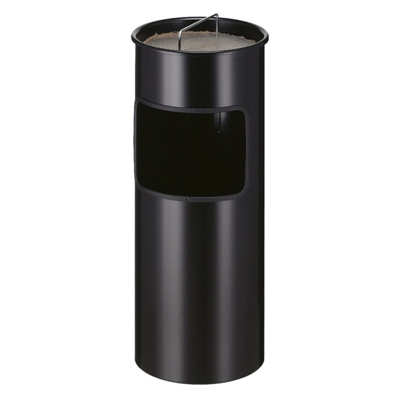 V-Part Abfalleimer mit Aschenbecher 30 L Schwarz V-Part Abfalleimer mit Aschenbecher 30 L Schwarz