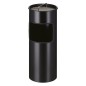V-Part Abfalleimer mit Aschenbecher 30 L Schwarz V-Part Abfalleimer mit Aschenbecher 30 L Schwarz