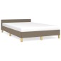 vidaXL Bettgestell ohne Matratze Taupe 120x200 cm Stoff vidaXL Bettgestell ohne Matratze Taupe 120x200 cm Stoff