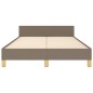 vidaXL Bettgestell ohne Matratze Taupe 120x200 cm Stoff vidaXL Bettgestell ohne Matratze Taupe 120x200 cm Stoff