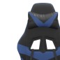 vidaXL Gaming-Stuhl mit Fußstütze Drehbar Schwarz & Blau Kunstleder vidaXL Gaming-Stuhl mit Fußstütze Drehbar Schwarz & Blau Kunstleder