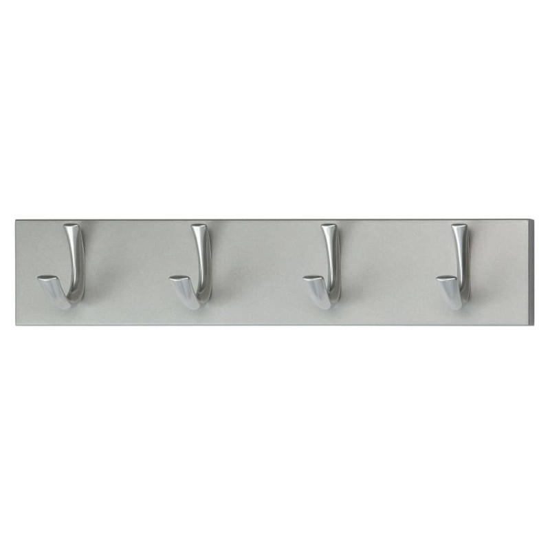 V-Part Garderobenleiste 4 Haken Silber V-Part Garderobenleiste 4 Haken Silber