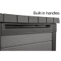 Keter Gartentruhe Cortina 757 L Grau Keter Gartentruhe Cortina 757 L Grau