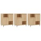 Sideboards 3 Stk. Sonoma-Eiche Holzwerkstoff Sideboards 3 Stk. Sonoma-Eiche Holzwerkstoff