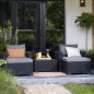Allibert Gartenhocker California Grau Allibert Gartenhocker California Grau