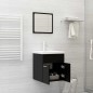 vidaXL 2-tlg. Badmöbel-Set Schwarz Holzwerkstoff vidaXL 2-tlg. Badmöbel-Set Schwarz Holzwerkstoff