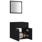 vidaXL 2-tlg. Badmöbel-Set Schwarz Holzwerkstoff vidaXL 2-tlg. Badmöbel-Set Schwarz Holzwerkstoff