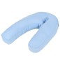 vidaXL Schwangerschaftskissen J-förmig 54x(36-43) cm Blau vidaXL Schwangerschaftskissen J-förmig 54x(36-43) cm Blau