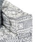 vidaXL 2-Sitzer Modularer Pouf Hellgrau Stoff vidaXL 2-Sitzer Modularer Pouf Hellgrau Stoff
