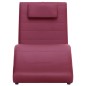 vidaXL Chaiselongue mit Kissen Weinrot Kunstleder vidaXL Chaiselongue mit Kissen Weinrot Kunstleder