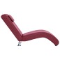 vidaXL Chaiselongue mit Kissen Weinrot Kunstleder vidaXL Chaiselongue mit Kissen Weinrot Kunstleder