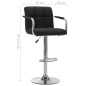 vidaXL Barhocker 2 Stk. Schwarz Stoff vidaXL Barhocker 2 Stk. Schwarz Stoff