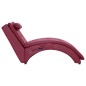 vidaXL Massage Chaiselongue mit Kissen Weinrot Kunstleder vidaXL Massage Chaiselongue mit Kissen Weinrot Kunstleder