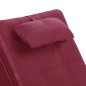 vidaXL Massage Chaiselongue mit Kissen Weinrot Kunstleder vidaXL Massage Chaiselongue mit Kissen Weinrot Kunstleder