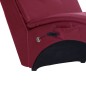 vidaXL Massage Chaiselongue mit Kissen Weinrot Kunstleder vidaXL Massage Chaiselongue mit Kissen Weinrot Kunstleder