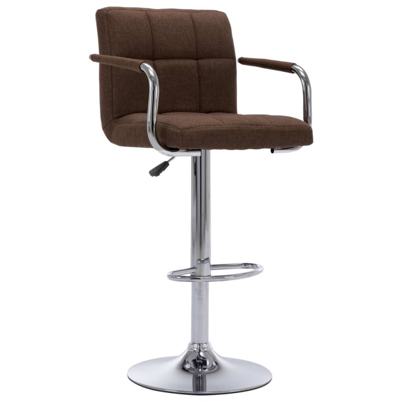 vidaXL Barhocker Braun Stoff vidaXL Barhocker Braun Stoff