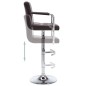vidaXL Barhocker 2 Stk. Braun Kunstleder vidaXL Barhocker 2 Stk. Braun Kunstleder