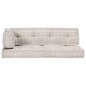 vidaXL Palettensofa-Auflage Hellbraun Stoff Patchwork vidaXL Palettensofa-Auflage Hellbraun Stoff Patchwork