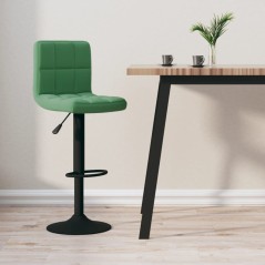 vidaXL Barhocker Dunkelgrün Samt 