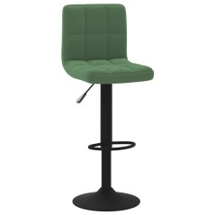 vidaXL Barhocker Dunkelgrün Samt 