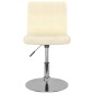 vidaXL Drehbarer Barhocker Creme Stoff vidaXL Drehbarer Barhocker Creme Stoff