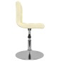 vidaXL Drehbarer Barhocker Creme Stoff vidaXL Drehbarer Barhocker Creme Stoff