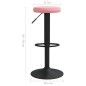 vidaXL Barhocker 2 Stk. Rosa Samt vidaXL Barhocker 2 Stk. Rosa Samt