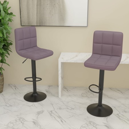 vidaXL Barhocker 2 Stk. Taupe Stoff