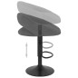 vidaXL Barhocker 2 Stk. Dunkelgrau Samt vidaXL Barhocker 2 Stk. Dunkelgrau Samt