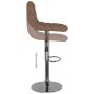vidaXL Barhocker 2 Stk. Braun Stoff vidaXL Barhocker 2 Stk. Braun Stoff