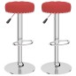 vidaXL Barhocker 2 Stk. Weinrot Stoff vidaXL Barhocker 2 Stk. Weinrot Stoff