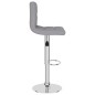 vidaXL Barhocker Hellgrau Stoff vidaXL Barhocker Hellgrau Stoff