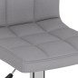vidaXL Barhocker Hellgrau Stoff vidaXL Barhocker Hellgrau Stoff