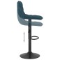 vidaXL Barhocker 2 Stk. Blau Samt vidaXL Barhocker 2 Stk. Blau Samt
