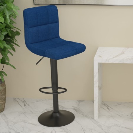 vidaXL Barhocker Blau Stoff