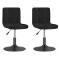 vidaXL Esszimmerstühle 2 Stk. Drehbar Schwarz Samt vidaXL Esszimmerstühle 2 Stk. Drehbar Schwarz Samt