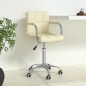 vidaXL Bürostuhl Drehbar Creme Stoff vidaXL Bürostuhl Drehbar Creme Stoff