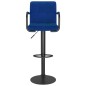 vidaXL Barhocker Blau Stoff vidaXL Barhocker Blau Stoff