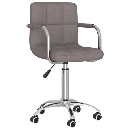 vidaXL Bürostuhl Drehbar Taupe Stoff