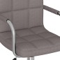 vidaXL Bürostuhl Drehbar Taupe Stoff vidaXL Bürostuhl Drehbar Taupe Stoff
