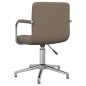 vidaXL Bürostuhl Drehbar Taupe Stoff vidaXL Bürostuhl Drehbar Taupe Stoff
