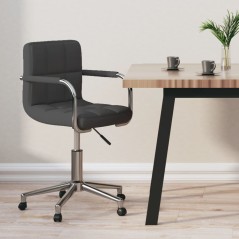 vidaXL Bürostuhl Drehbar Dunkelgrau Stoff