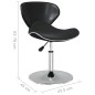 vidaXL Esszimmerstühle 2 Stk. Schwarz Kunstleder vidaXL Esszimmerstühle 2 Stk. Schwarz Kunstleder