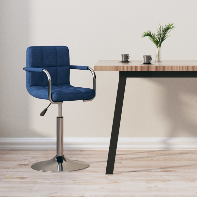 vidaXL Barhocker Blau Stoff vidaXL Barhocker Blau Stoff