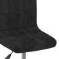 vidaXL Esszimmerstuhl Drehbar Schwarz Samt vidaXL Esszimmerstuhl Drehbar Schwarz Samt