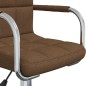 vidaXL Esszimmerstuhl Drehbar Braun Stoff vidaXL Esszimmerstuhl Drehbar Braun Stoff